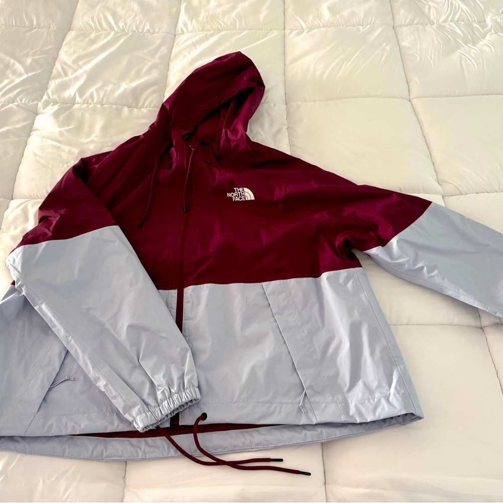 The North Face Burgundy and Gray Jacket